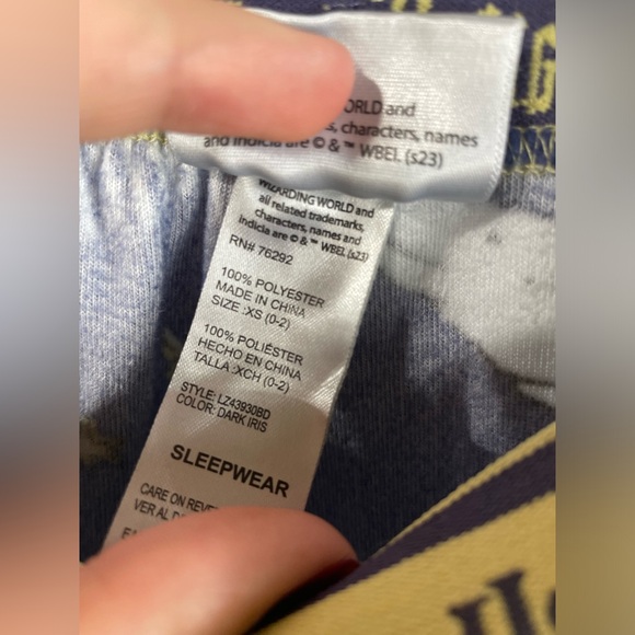 Warner Bros. Harry Potter Kids Pajama Bottoms - Blue and Yellow - Picture 5 of 9